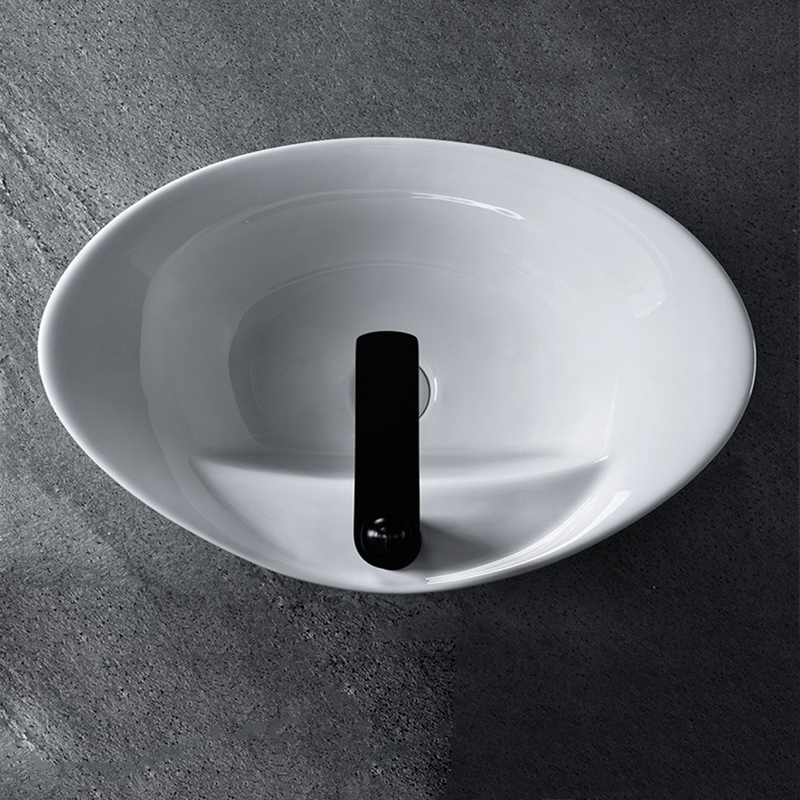 Lavandini da bagno ovali in ceramica lavabo bianco o oro lavelli da bagno