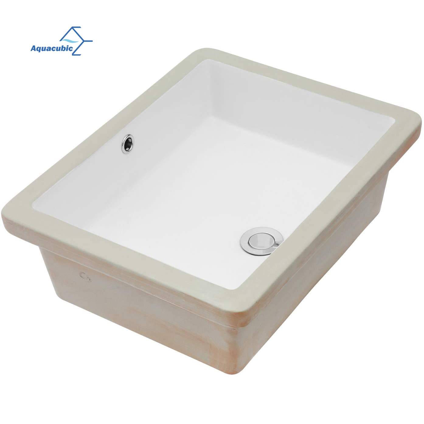 Lavabo sottopiano rettangolare in ceramica CUPC di alto livello del produttore cinese