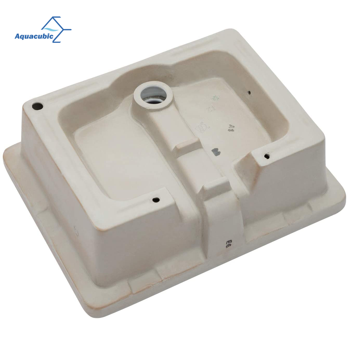 Lavabo sottopiano rettangolare in ceramica CUPC di alto livello del produttore cinese