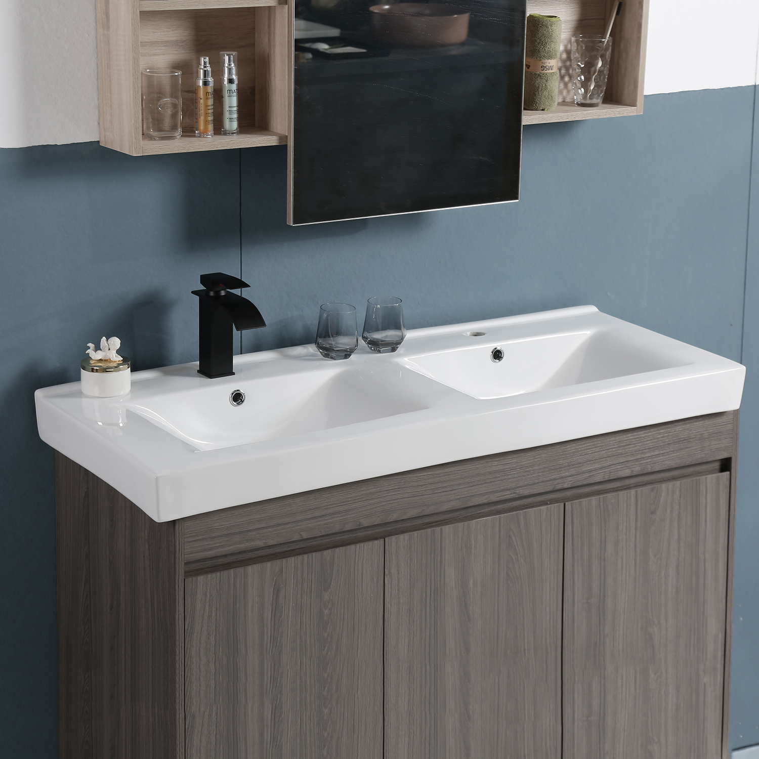 CUPC lavabo moderno lavabo lavabo lavabo bagno vanità doppio lavabo bagno mobiletto in ceramica lavabo