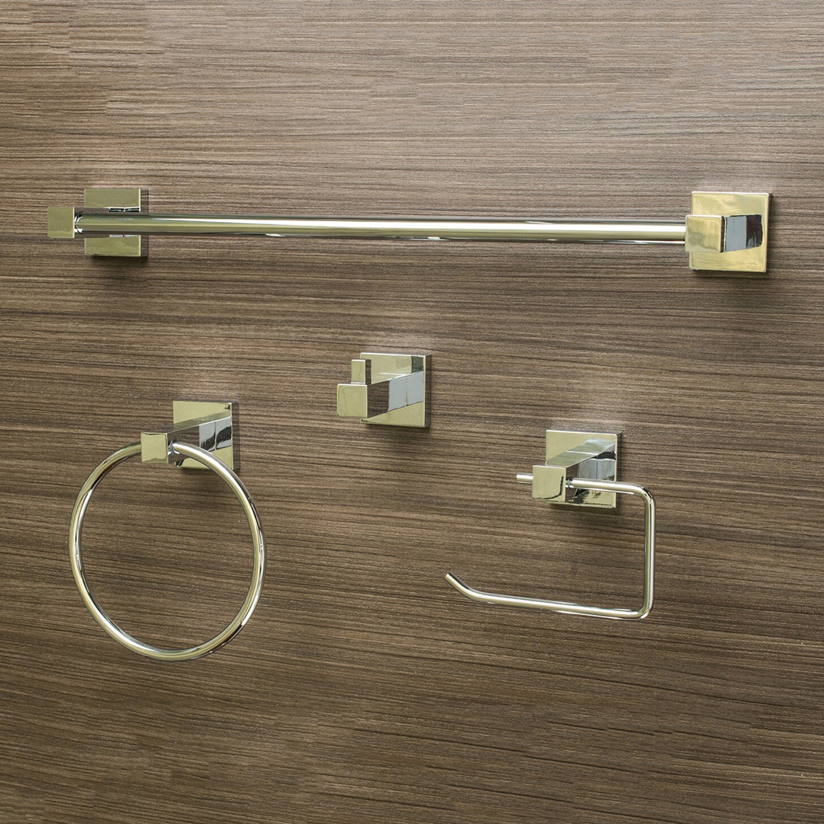 Set di accessori per il bagno da 4 pezzi in lega di zinco a basso costo del produttore cinese