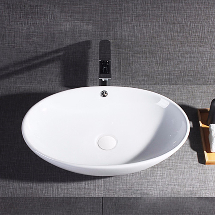 Lavabo da appoggio da bagno in marmo ceramico di fascia alta