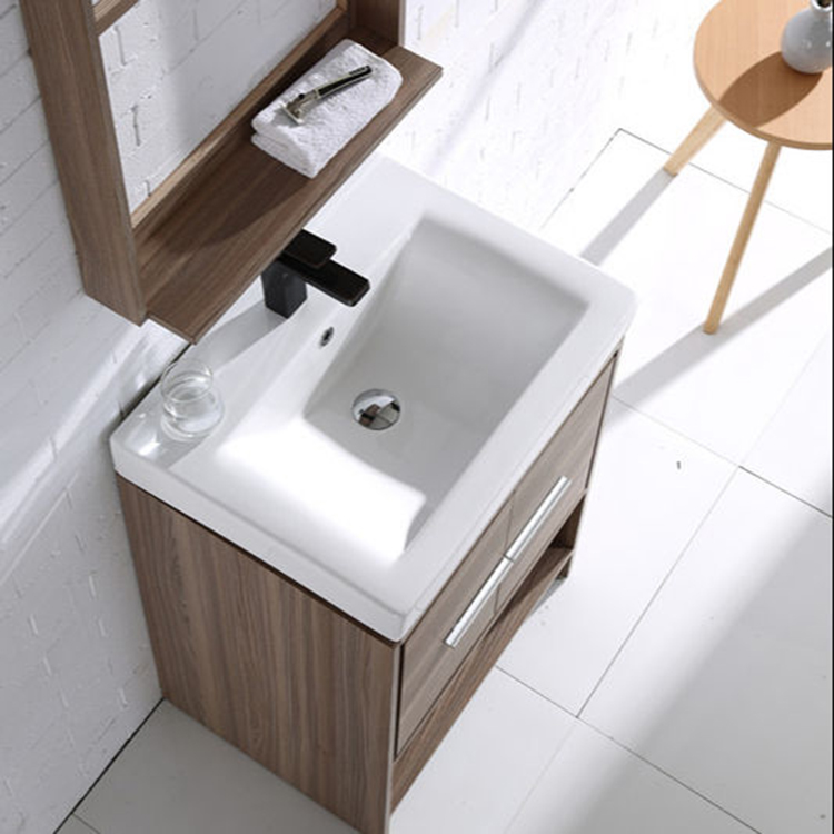 Lavandini per bagno in ceramica spessa popolare negli Stati Uniti Piano lavabo rettangolare da 24 pollici e 47 pollici per bagno