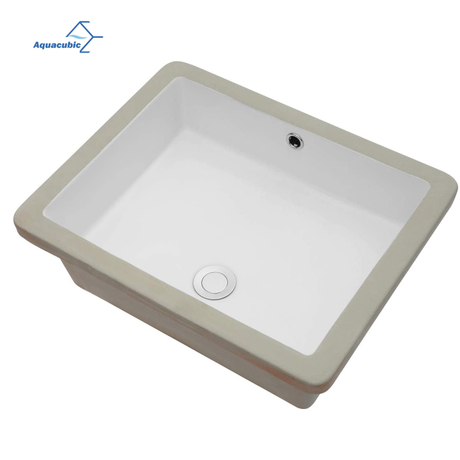 Lavabo sottopiano rettangolare in ceramica Aquacubic High Standard CUPC