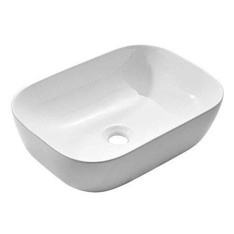 Produttore cinese RV Artistic Porcelain Oval sopra il bancone del bagno Vanity White Ceramic Art Lavello