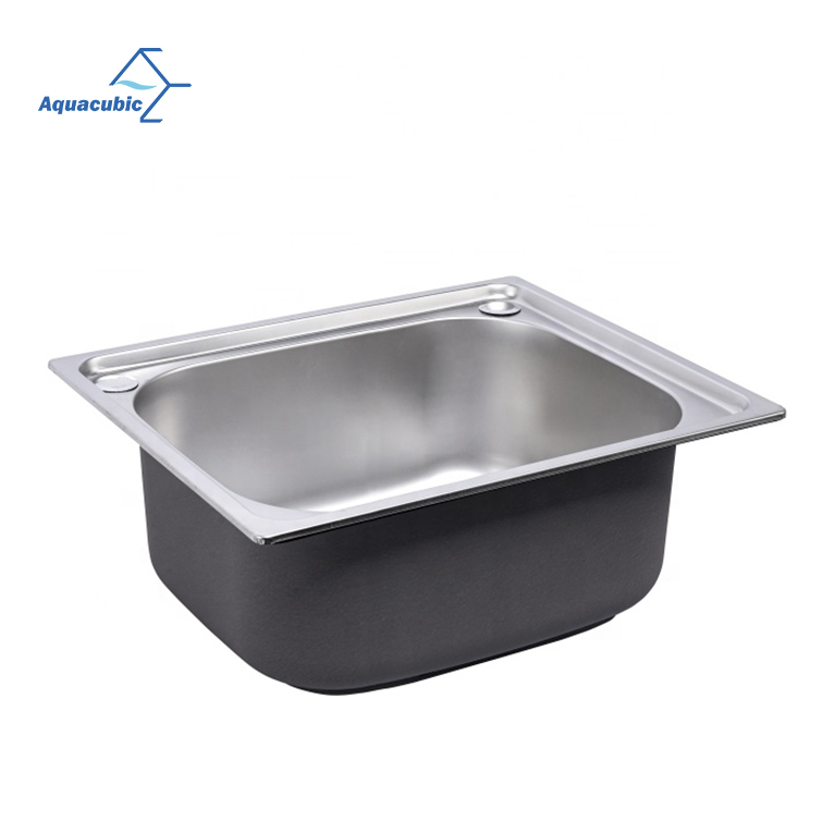 Fabbrica cinese 600 x 450 x 210 mm Lavello da cucina pressato / trafilato in acciaio inossidabile