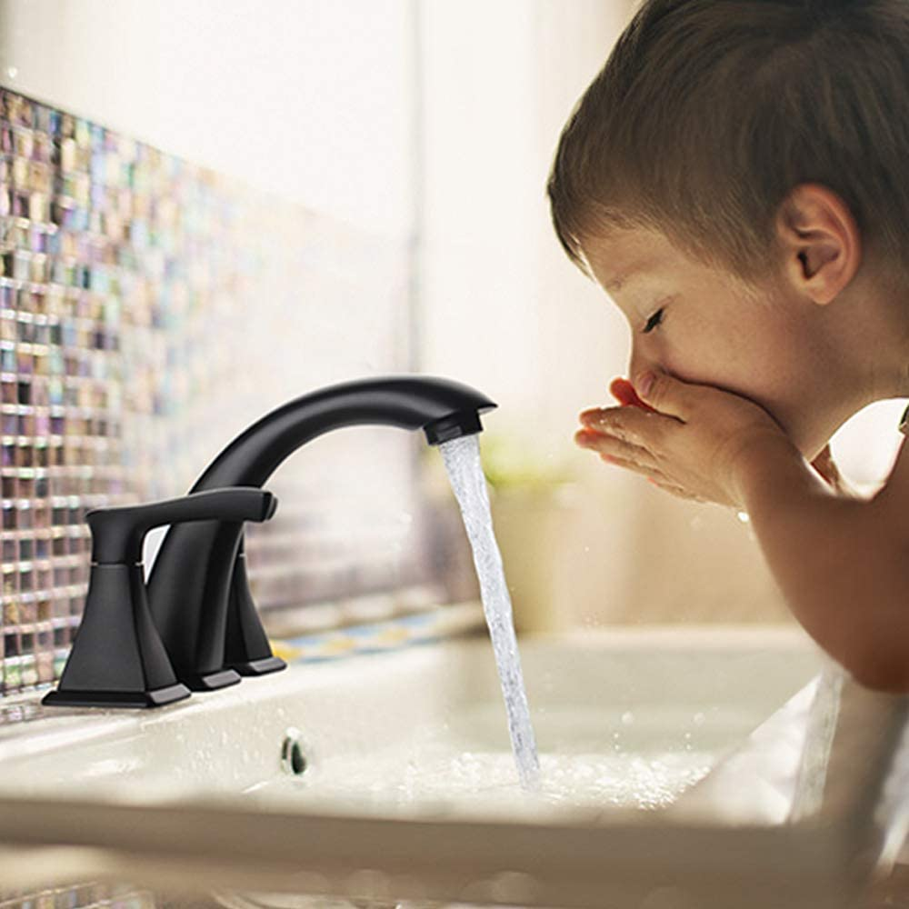 CUPC UPC Rubinetto per lavabo da bagno con doppio manico diffuso di lusso