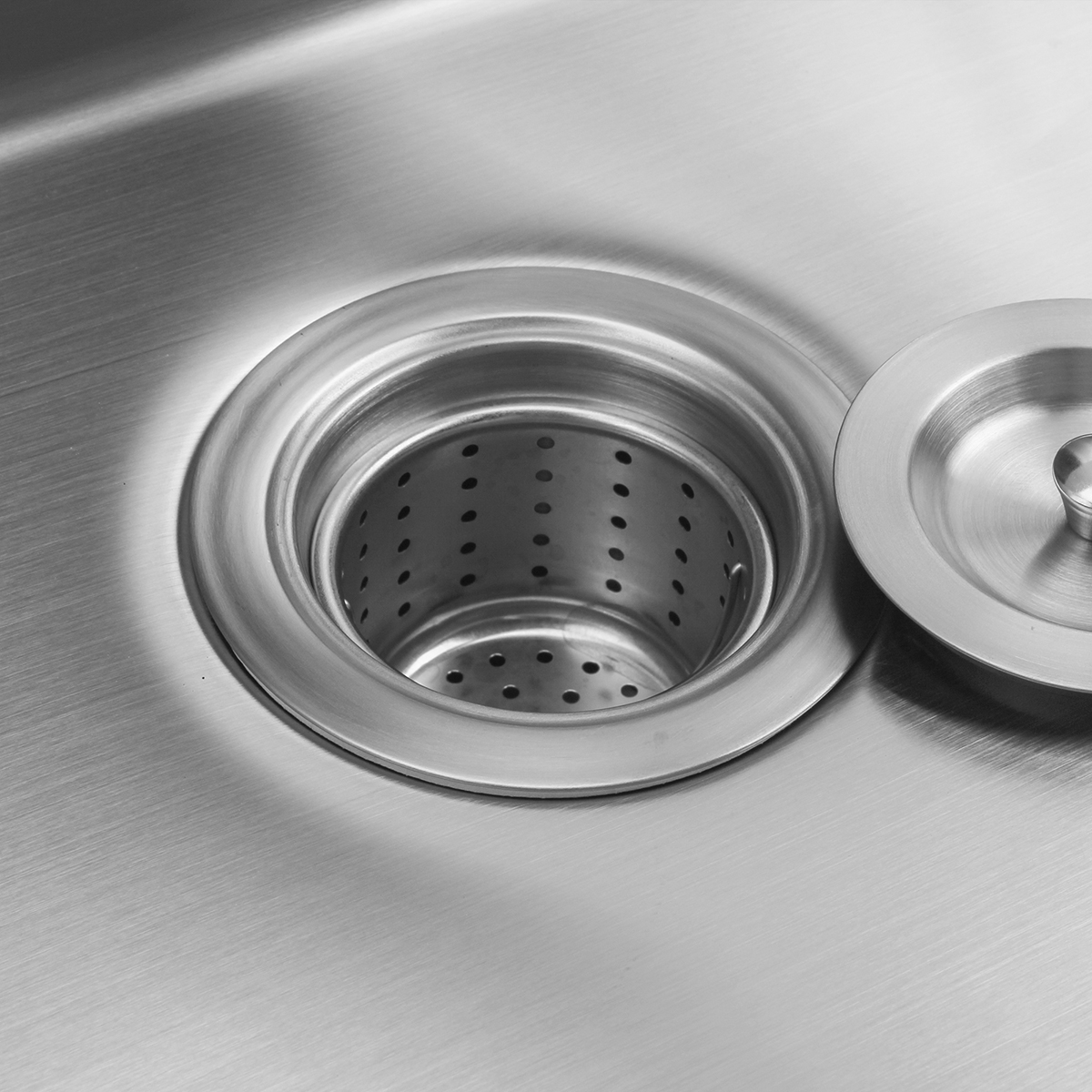 lavello da cucina sottopiano fatto a mano in acciaio inossidabile calibro 18 di vendita calda 304